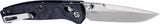 Hogue Mysto Manual ABLE Lock Folding Knife Premium CPM MagnaCut 3.38 Inch Clip Point Blade Blue Richlite EDC by Hogue