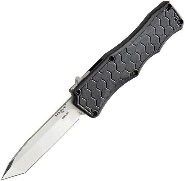Hogue Auto Exploit Out-The-Front OTF Knife 34040 3.5 Inch CPM S30V Tanto Ambidextrous Trigger For Tactical Enthusiasts by Hogue