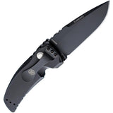 Automatic Knife Hogue Ex-A01 Button Lock for EDC Enthusiasts Premium 154CM Drop Point Cerakote Blade Black Aluminum by Hogue