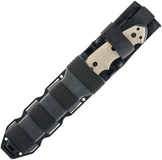 Hogue EX F01 Fixed Blade Tanto Knife With Sawback A2 Tool Steel Cerakote Finish G10 Handle Full Tang Tactical Outdoors by Hogue