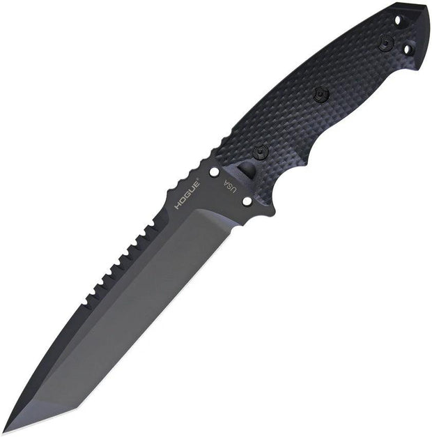 Hogue EX F01 Fixed Tanto Knife Cerakote A2 Tool Steel 7 Inch Blade G10 Handle Glass Breaker For Tactical Enthusiasts by Hogue