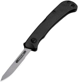 Hogue Expel Scalpel Lockback Knife For EDC Enthusiasts Premium Black G10 Handle With Replaceable Carbon Steel Blades by Hogue