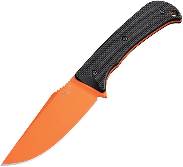 Hogue Extrak XL Fixed Blade Knife CPM M4 Orange Cerakote 3.9 Inch Blade For Outdoorsmen by Hogue