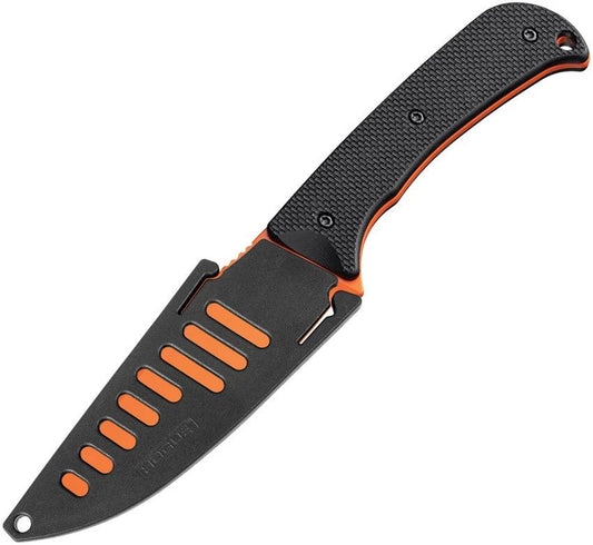 Hogue Extrak XL Fixed Blade Knife CPM M4 Orange Cerakote 3.9 Inch Blade For Outdoorsmen by Hogue