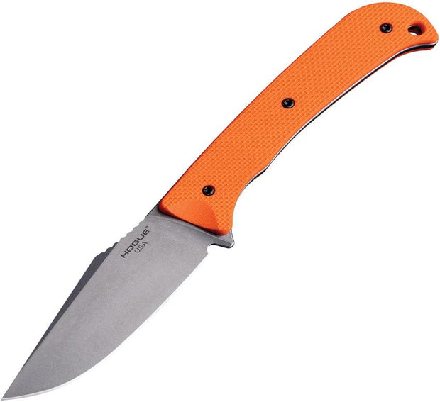 Hogue Extrak Rugged Fixed Blade Knife MagnaCut Orange G10 Full Tang with ULTICLIP Sheath for Outdoor Enthusiasts by Hogue