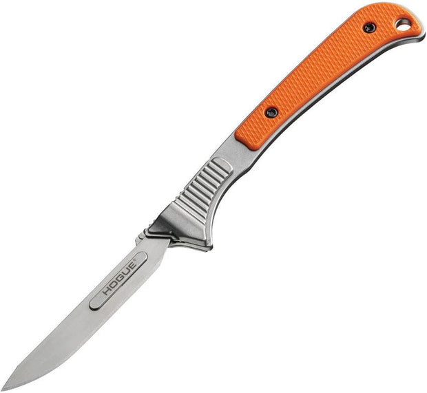 Hogue Expel Scalpel Orange G10 35874 With 5 Replaceable Blades Dual Action Ejector For Professionals by Hogue