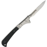 Hogue Expel Scalpel Black G10 7 Inch Full Tang For Professionals With 5 Replaceable Blades Ejector Lock by Hogue