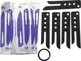 Hogue Blade Guard 5 Pack Black Expel Scalpel Safe Blade Loading and Transport Durable Case for Medical Professionals by Hogue