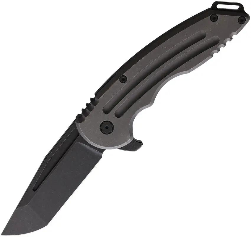 Hoback Knives Husky Framelock Titanium HUSKEY TI SW BLACK ACCENT by Hoback Knives