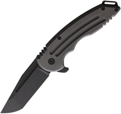 Hoback Knives Husky Framelock Titanium HUSKEY TI SW BLACK ACCENT by Hoback Knives