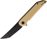 Hoback Knives Radford Framelock Micarta RADFORD BONE LINEN MICARTA by Hoback Knives