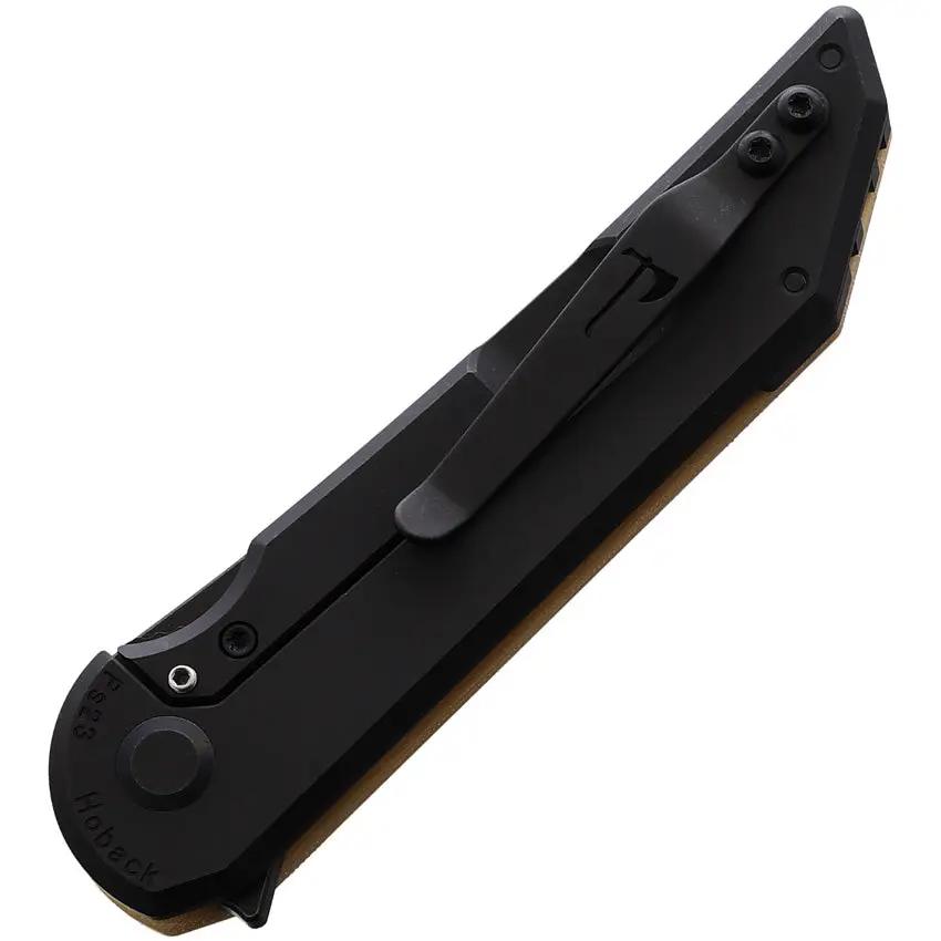 Hoback Knives Radford Framelock Micarta RADFORD BONE LINEN MICARTA by Hoback Knives