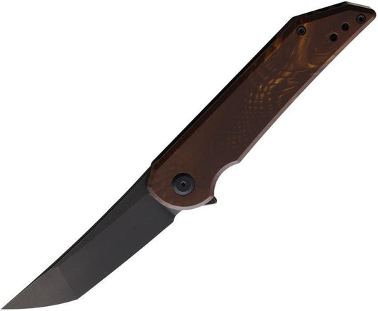 Hoback Knives Radford Framelock Juma Gold RADFORD JUMA GOLD DRAGON by Hoback Knives
