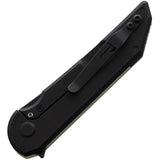 Hoback Knives Radford Framelock Jade - Jade G10 Handle With Black DLC CPM-20CV Tanto Blade by Hoback Knives