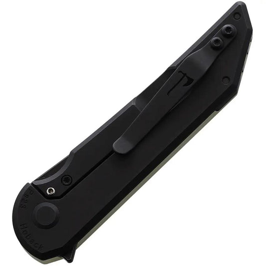 Hoback Knives Radford Framelock Jade - Jade G10 Handle With Black DLC CPM-20CV Tanto Blade by Hoback Knives