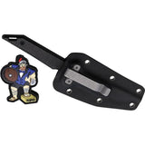 Hoback Knives Goliath Fixed Blade Knife - Black DLC CPM-20CV Tanto With Black Canvas Micarta Handle by Hoback Knives