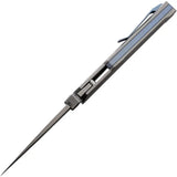 Hoback Knives Summit Framelock Blue Accents Premium M390 Blade With Titanium Handle by Hoback Knives