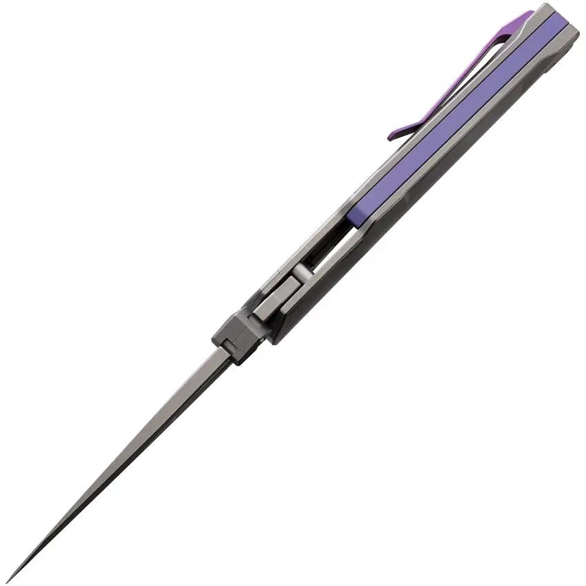 Hoback Knives Summit Framelock Purple SUMMIT SW PURPLE ACCENTS by Hoback Knives