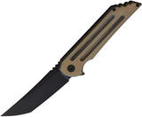 Hoback Knives Kwaiback Framelock Coyote KWAIBACK SURETOUCH/DLC by Hoback Knives