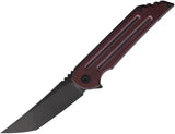 Hoback Knives Kwaiback Framelock KWAIBACK ST BURGUNDY/ DLC by Hoback Knives