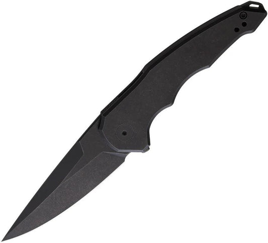 Hoback Knives OneSam Framelock Blackout 1SAM/ DLC BLADE/TI DLC HANDLE by Hoback Knives