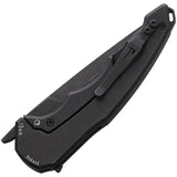 Hoback Knives OneSam Framelock Blackout - DLC Blade And Titanium Handle, Extended Tang by Hoback Knives