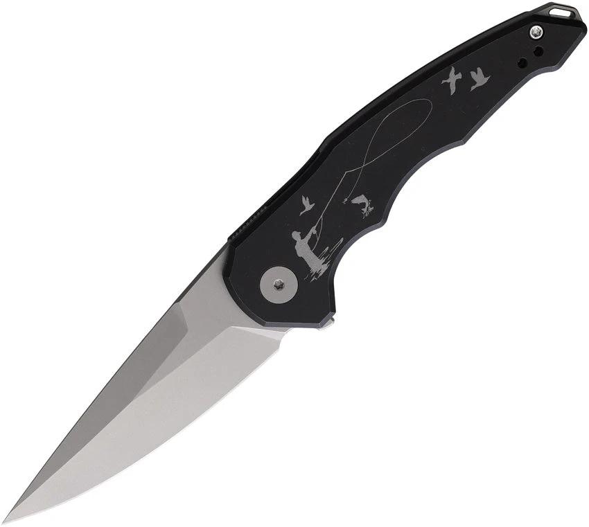 Hoback Knives OneSam Framelock Fishing 1SAM-/ FLY FISHING/SW BLADE by Hoback Knives