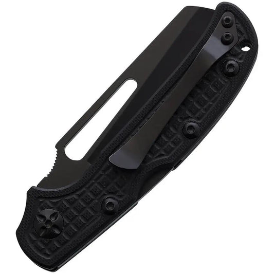 HPA Maritime Assault Lockback Folding Knife - 4.25 Inch Closed, 3.25 Inch Serrated 420J2 Blade, Black G10 Handle by HPA