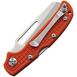 HPA Le Sauveteur Rescue Lockback - Orange G10 Handle With Serrated Satin Blade For EDC by HPA