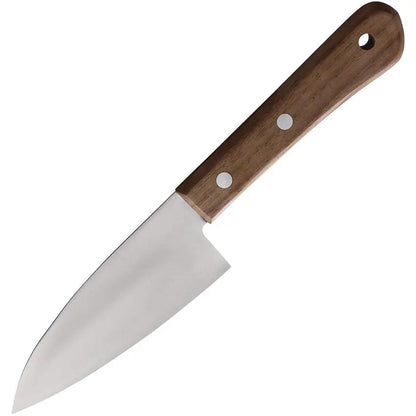 HPA Deba Fishing Knife - 4.25 Inch Satin Finish Stainless Blade With Brown Wood Handle by HPA