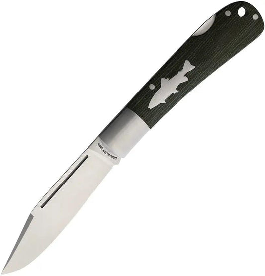 HPA SWS Salmon Lockback Green SWS FOLDER GREEN MICARTA by HPA