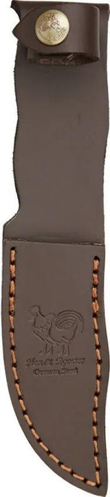 Hen & Rooster Stag Damascus Bowie HR5048DM - Upswept Damascus Clip Blade With Full Tang And Stag Handle by Hen & Rooster