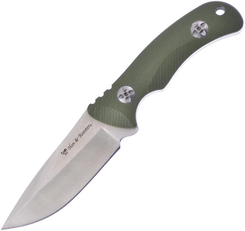 Hen & Rooster Int Fixed Blade Green G10 HRI01GR/G10 by Hen & Rooster Int