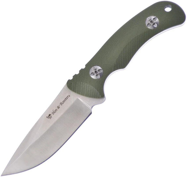 Hen & Rooster Int Fixed Blade Green G10 HRI01GR/G10 by Hen & Rooster Int