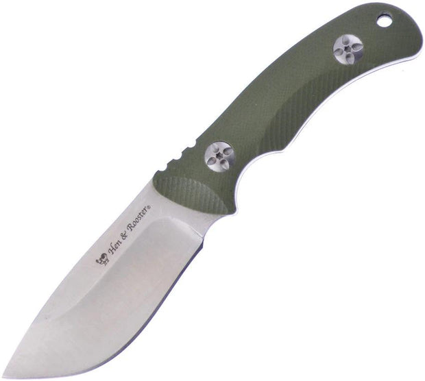 Hen & Rooster Int Fixed Blade Green G10 HRI02GR/G10 by Hen & Rooster Int