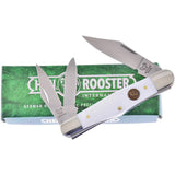 Hen & Rooster Int Whittler MOP - 3.75 Inch Closed Stainless Steel Blades And Pearl Handle by Hen & Rooster Int