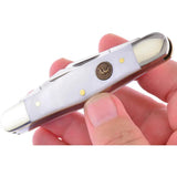 Hen & Rooster Int Whittler MOP - 3.75 Inch Closed Stainless Steel Blades And Pearl Handle by Hen & Rooster Int