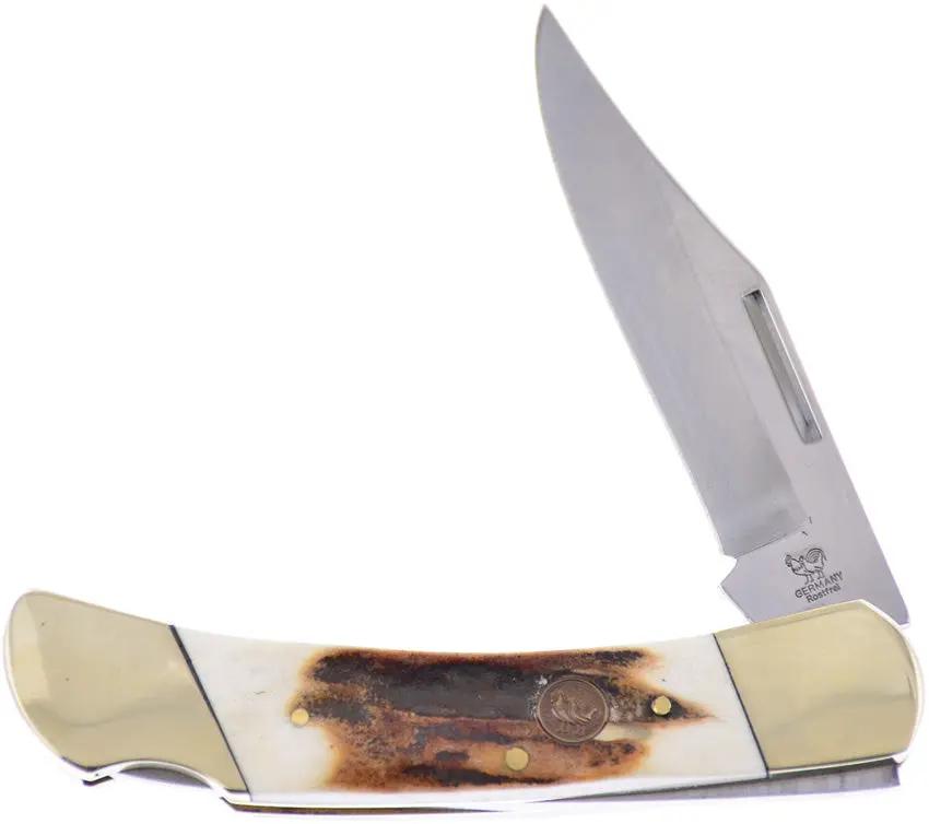 Hen & Rooster Int Lockback Deer Stag HRI361-DS by Hen & Rooster Int