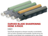 Lansky Curved Blade Hone Set Four Piece Kit With 120 280 600 1000 Grit For Inward Curved Blades For Knife Enthusiasts by Lansky