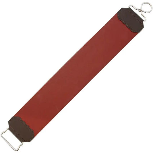 Herold Solingen Razor Strop Leather Oil Nat 181J - Natural Oil-Tanned Leather Sides With Nickel Plated Swivel Handle by Herold Solingen