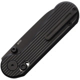 HIGHTRON Edgeplay Axis Lock HT01BLK - Black PVD Bohler M390 Sheepsfoot Blade, Titanium Handle, Thumb Stud by HIGHTRON