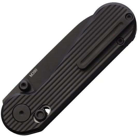HIGHTRON Edgeplay Axis Lock HT01BLK - Black PVD Bohler M390 Sheepsfoot Blade, Titanium Handle, Thumb Stud by HIGHTRON