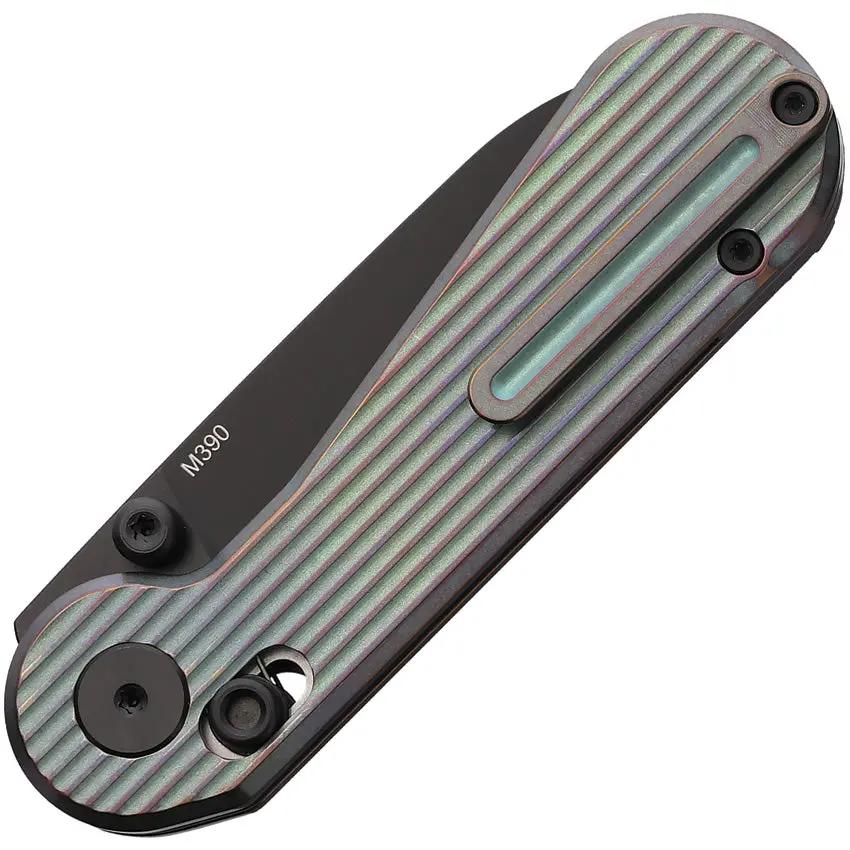 HIGHTRON Edgeplay Axis Lock Green HT01GRN - High Precision Bohler M390 Blade With Green Titanium Handle by HIGHTRON