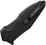 Hightron Mini Ventura Linerlock Knife - D2 Tool Steel Blade, Black Stonewash Finish, G10 Handle by HIGHTRON