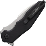 HIGHTRON Mini Ventura Linerlock SW Black - 2.88 Inch D2 Blade With G10 Handle And Extended Tang by HIGHTRON