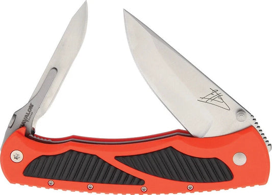 Havalon Titan Orange Folding Knife With 2.75in AUS-8 Drop Point Linerlock For Hunters Jim Shockey Nylon Carrying Case by Havalon