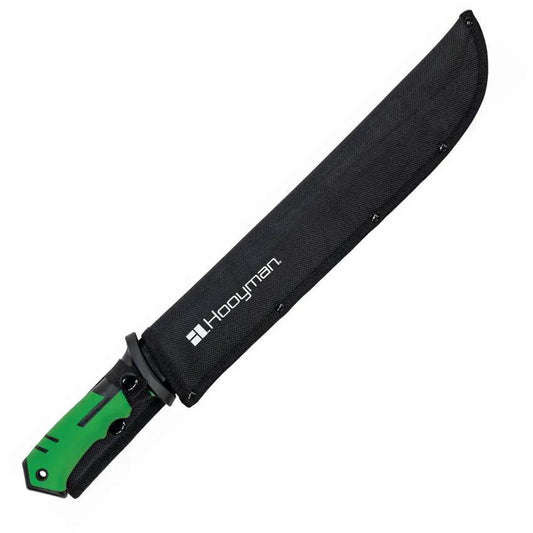 Hooyman Saws Bush Machete - 15 Inch Black Oxide 3Cr13 Stainless Blade With Full Tang And No Slip Grip by Hooyman Saws