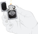 Zippo High Polish Chrome Four Leaf Clover Lighter by Zippo
