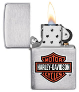 Harley-Davidson® Classic Bar & Shield Zippo Lighter – High Polish Chrome by Zippo