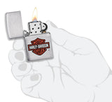 Harley-Davidson® Classic Bar & Shield Zippo Lighter – High Polish Chrome by Zippo